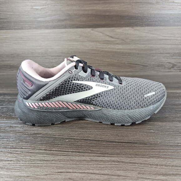 Brooks Adrenaline 22 GTS Rose Gray Shoes Sneakers 1203531B015 - Women's Size 10 - Picture 13 of 16